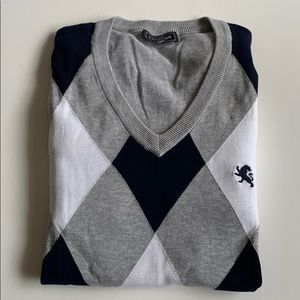 EXPRESS Argyle V-Neck Sweater